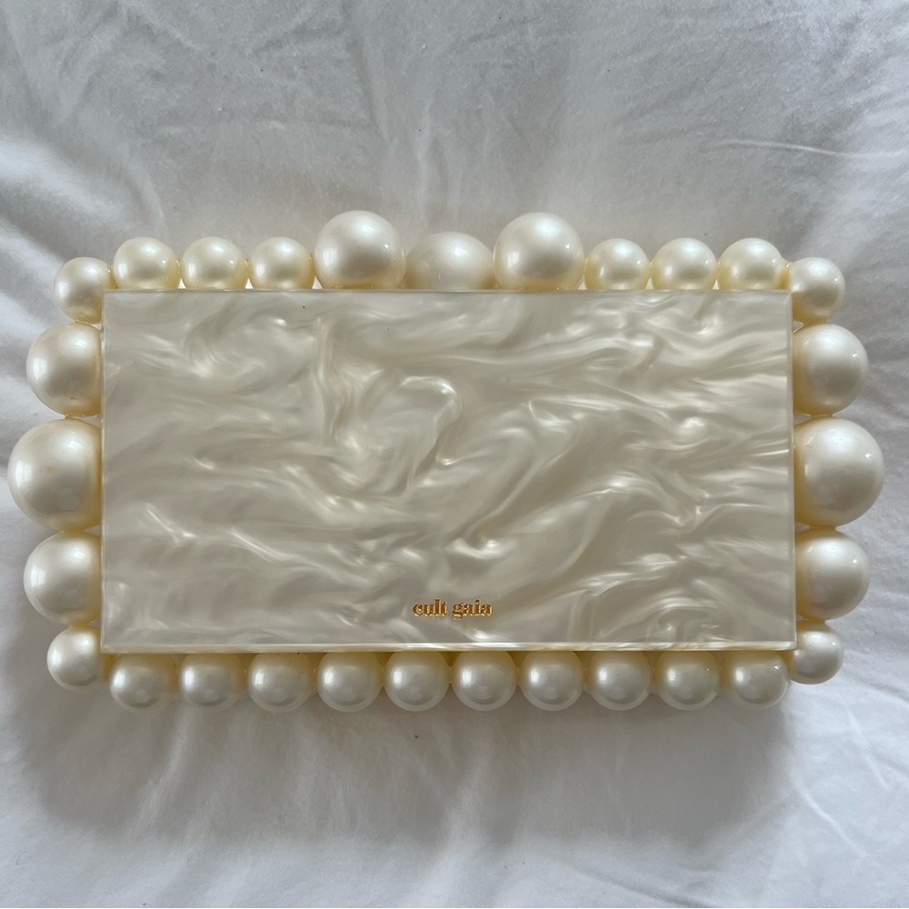 Cult Gaia Ivory EOS Clutch